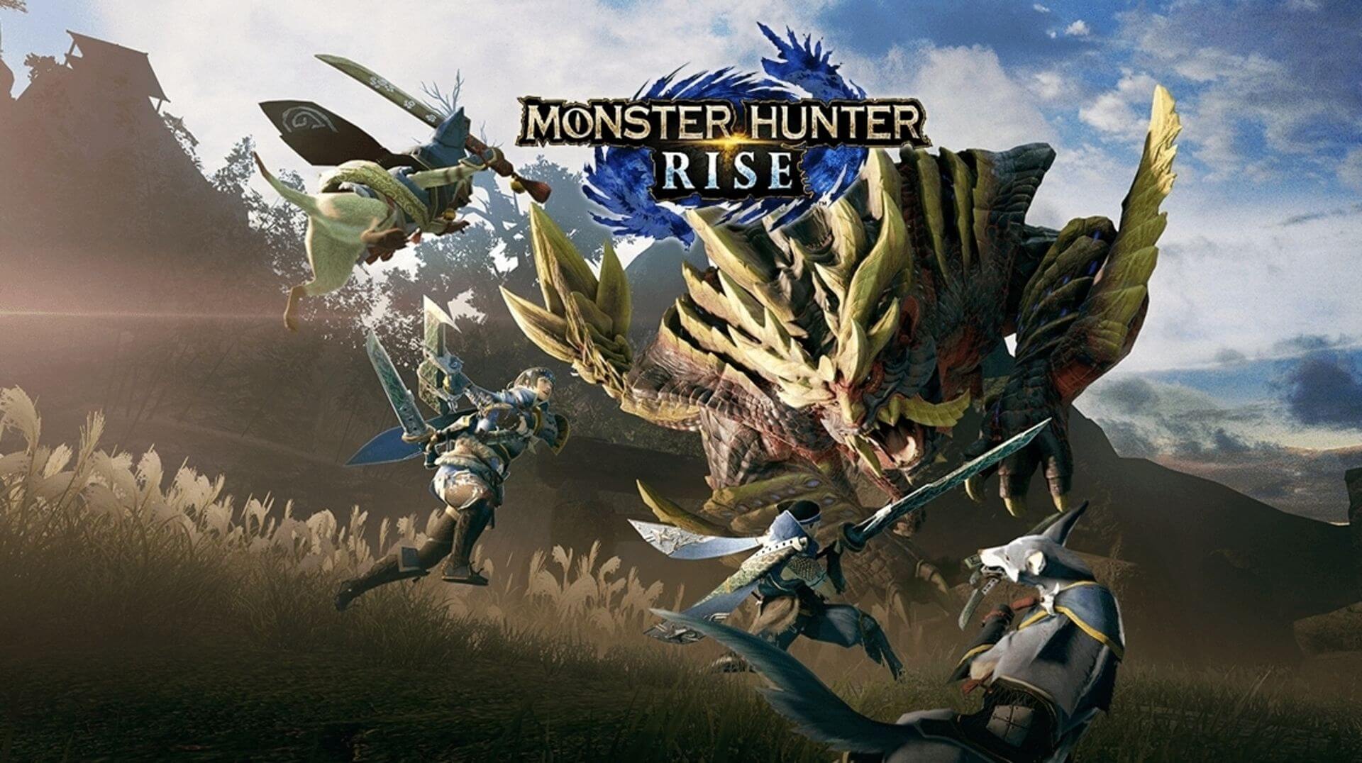 Obrazek z okładki japońskiego bestsellera Monster Hunter: Rise na Nintendo Switch