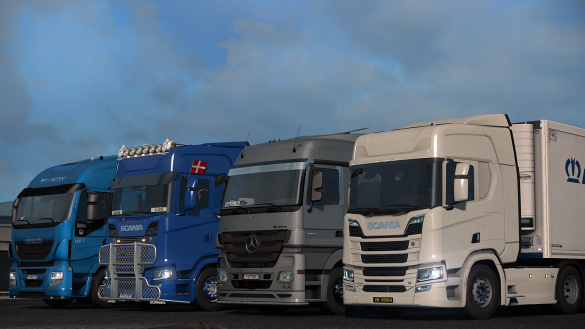 Euro Truck Simulator 2 Multiplayer - screen z moda truckersmp