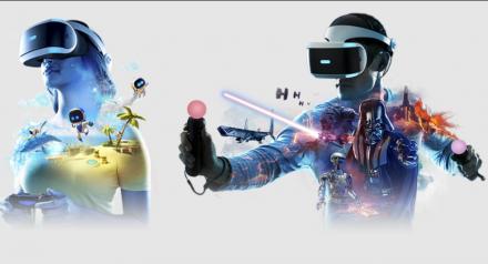 Grafika pokazująca grę w nowe gry VR na PlayStation